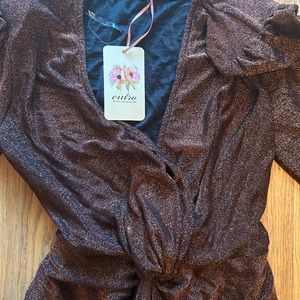 Bronze shimmer dress